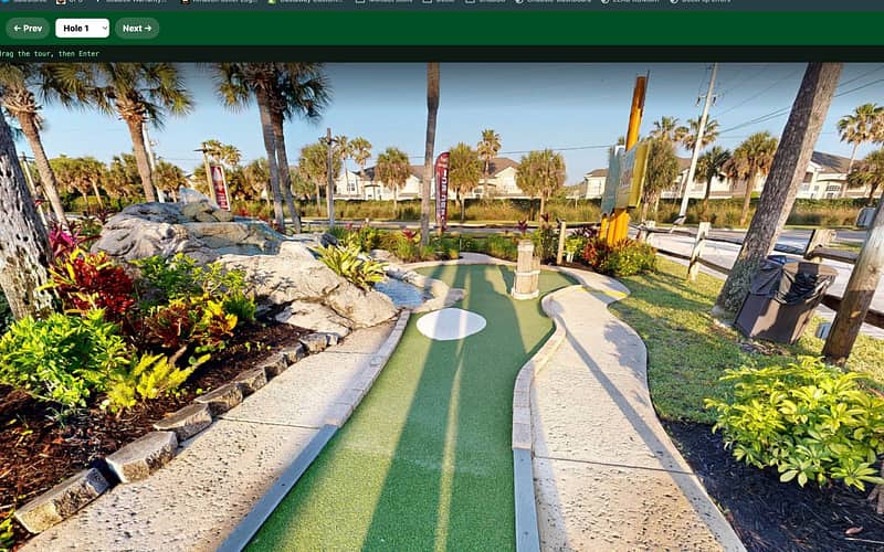 The tee at Hole 1