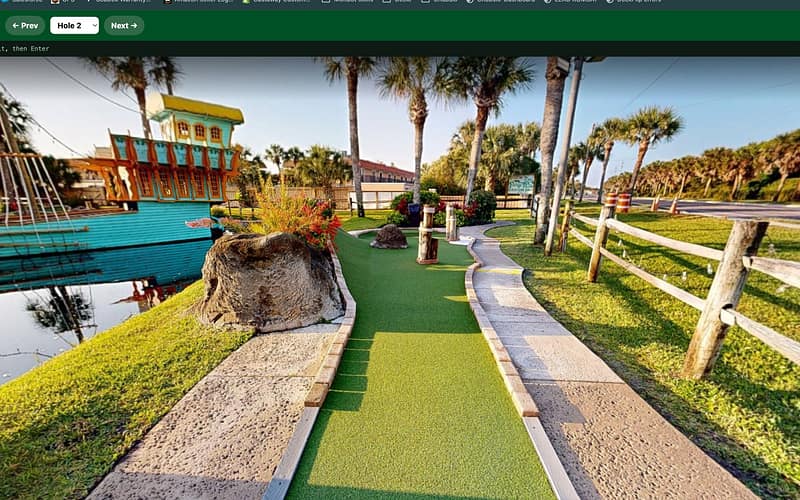 The tee at Hole 2