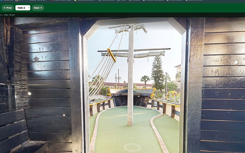 The tee at Hole 3