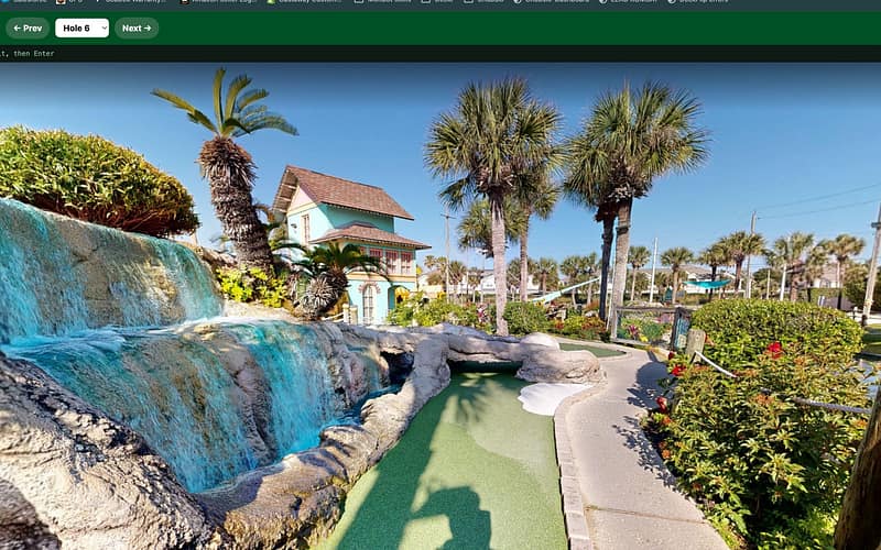 The tee at Hole 6